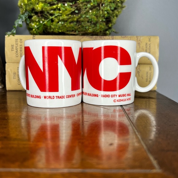 vintage Kings NYC souvenir espresso mug set - Picture 5 of 13